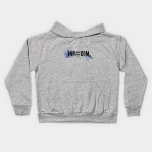 Freedom Blue Flower Kids Hoodie